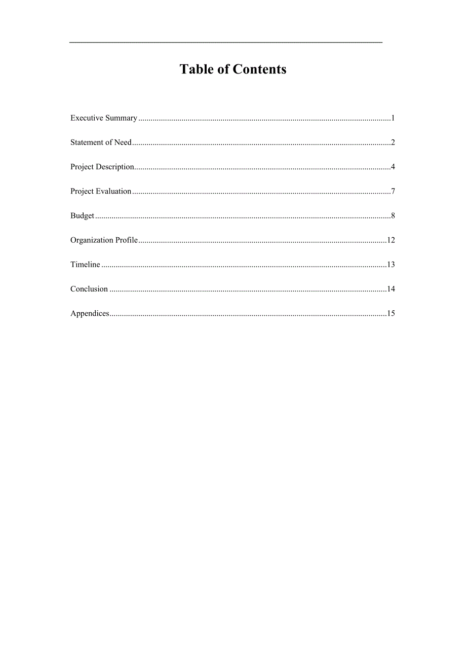 project proposal  项目建议书 英文 模板_第2页