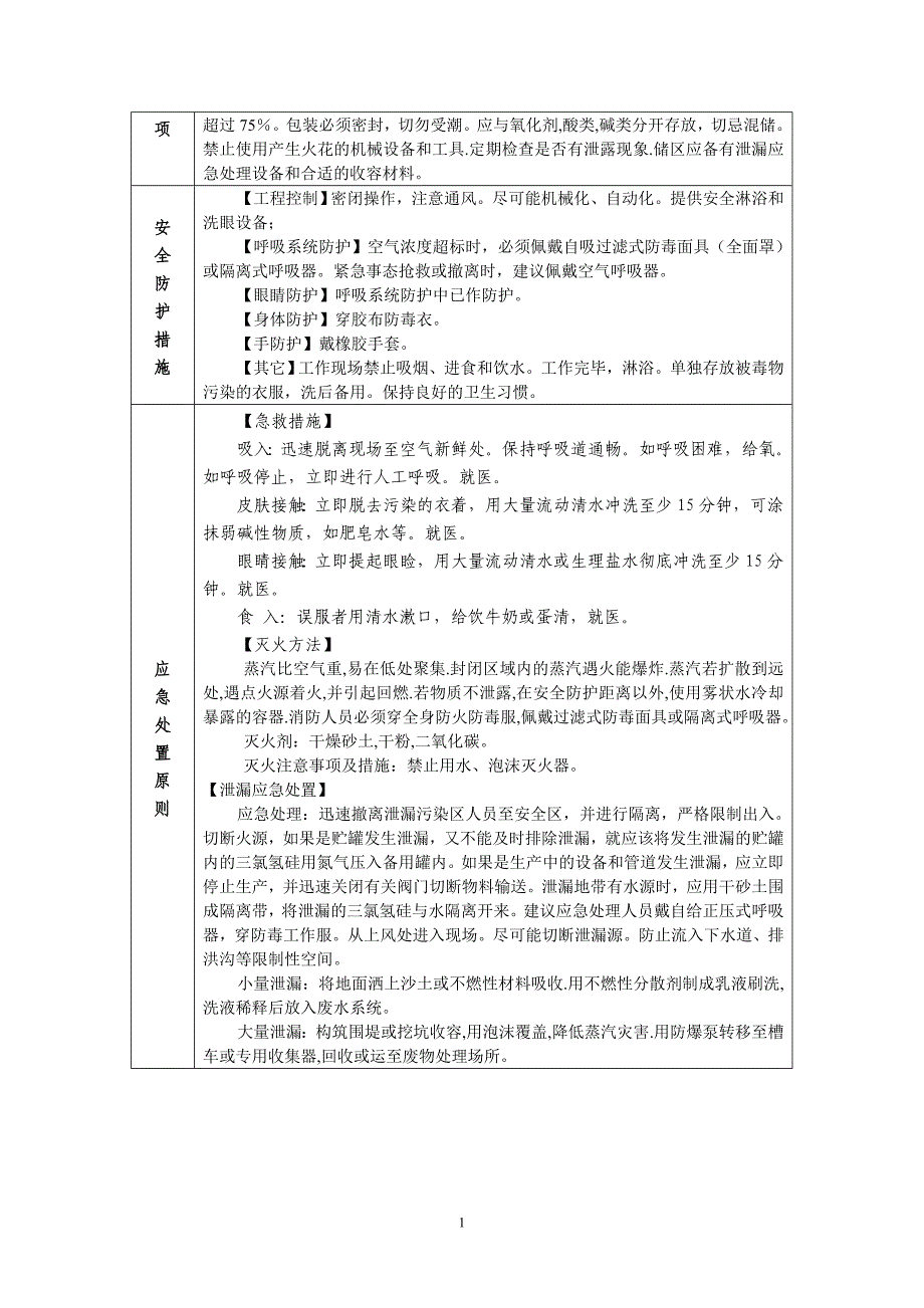 常见危险化学品及常见危险化学品性质及安全技术说明_第4页