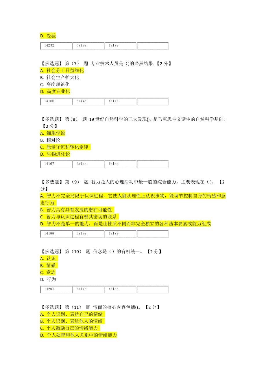 专业技术人员潜能激活与创造力开发教程在线考试(2015年)--90分_第5页