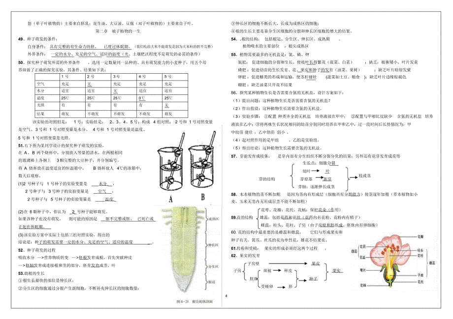 2014七年级上生物知识点总结(最终稿)_第4页