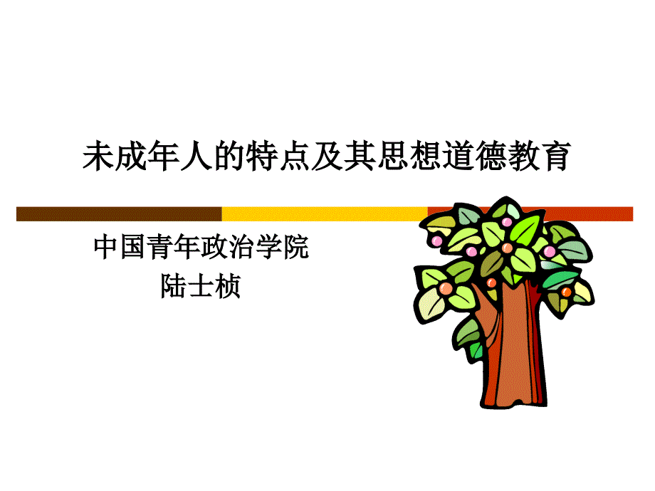 未成年人的特点及其思想道德教育_第1页