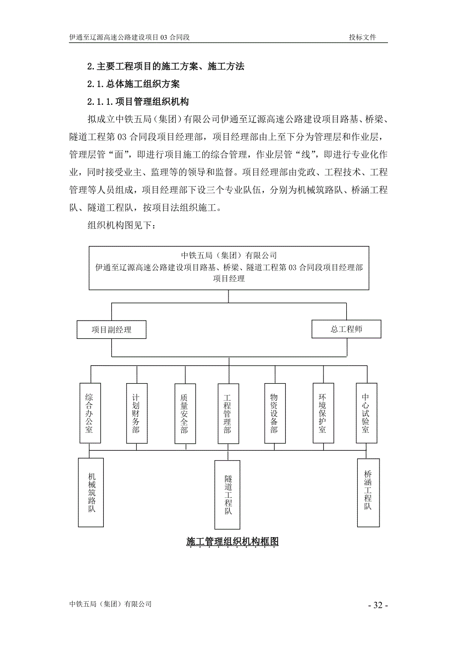 伊通至辽源段高速公路建设项目路基、桥涵、隧道施工组织设计建议书_第3页