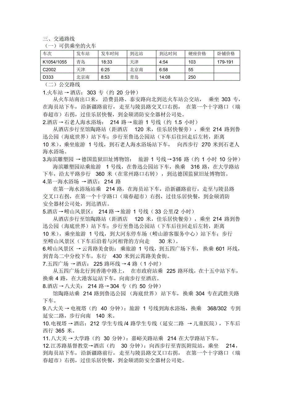 青岛4日自助游攻略_第3页