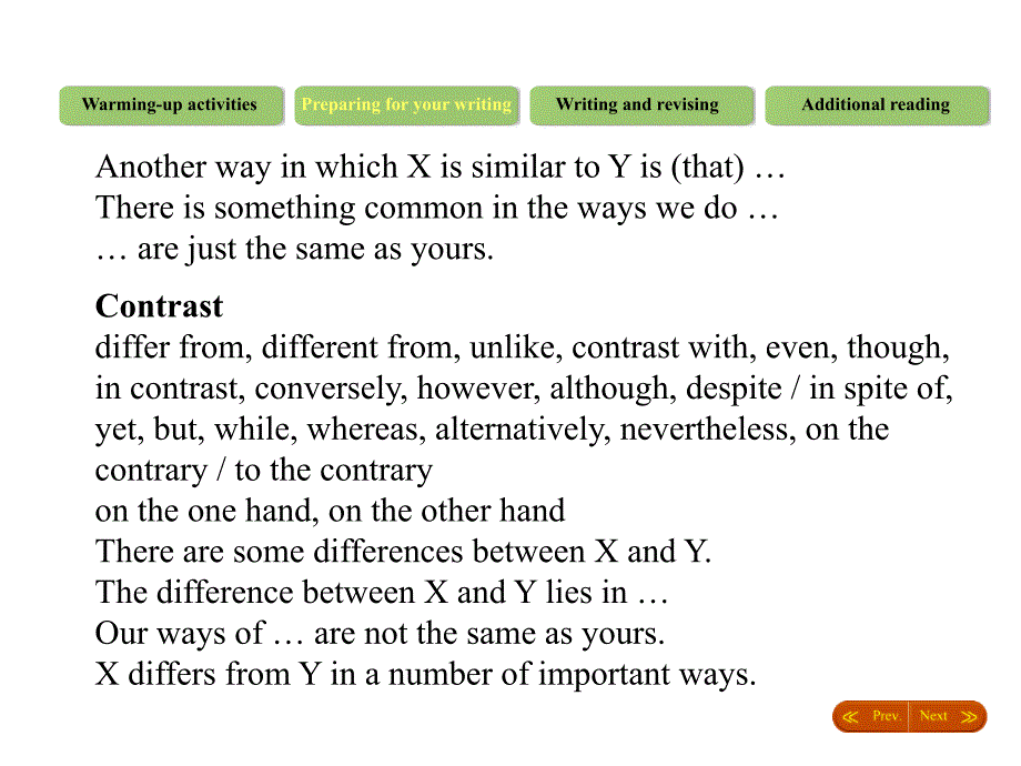 Contrast and comparison Expressions_第3页