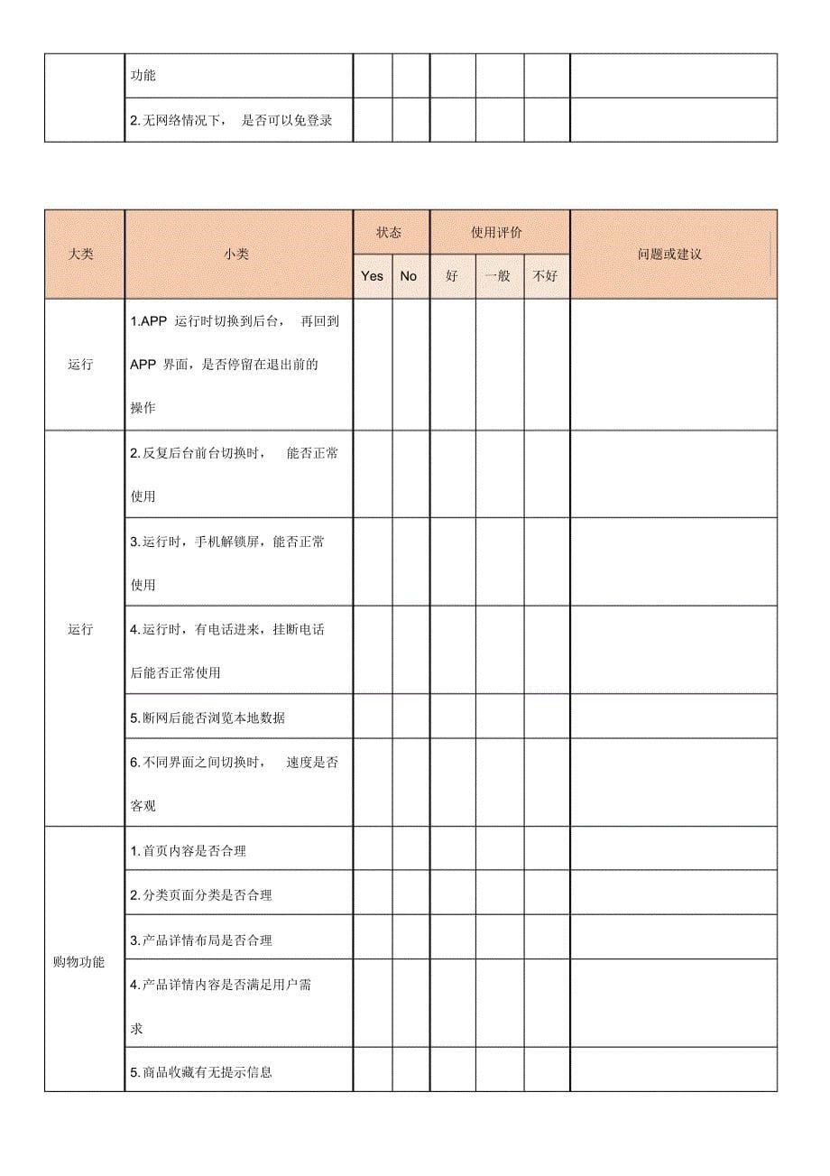 手机APP测试反馈表_第5页