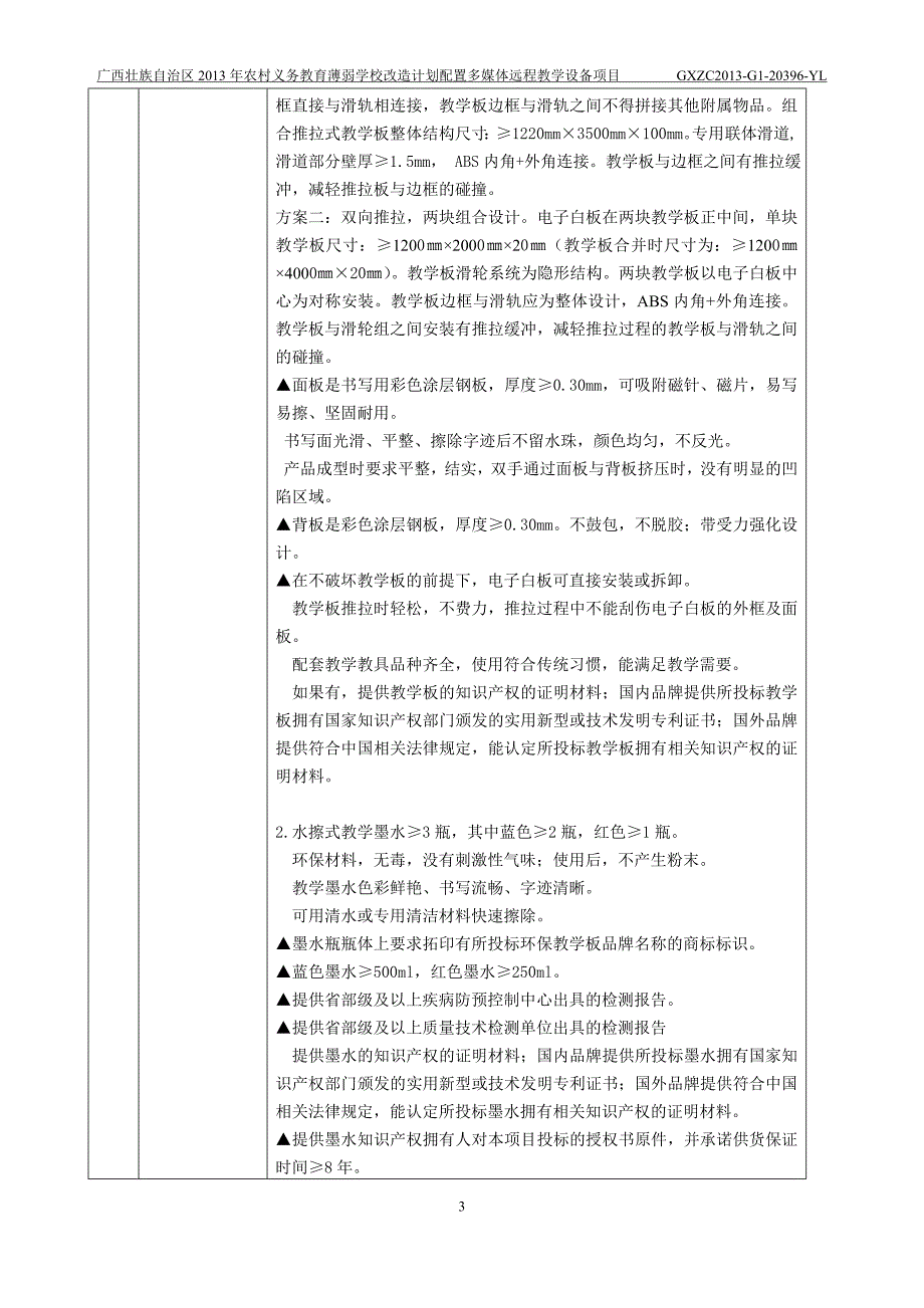 2013年薄弱教育招标文件货物技术参数及性能(配置)要求_第3页