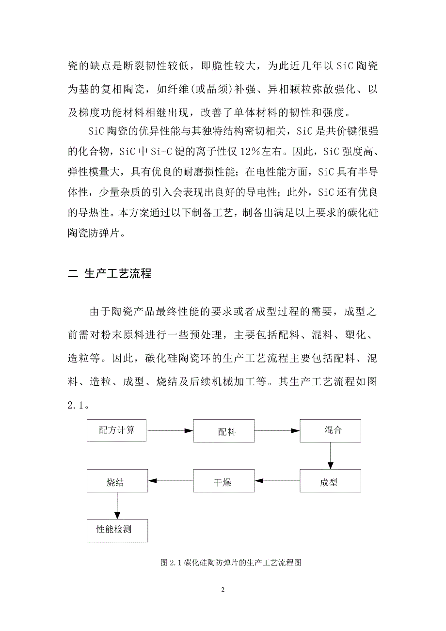 特种陶瓷课程设计论文无压烧结碳化硅陶瓷防弹片生产工艺设计.doc_第4页