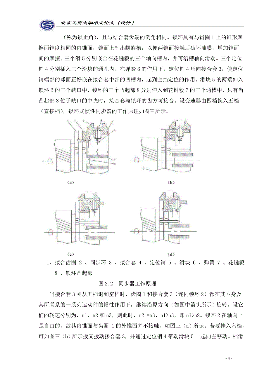 毕业设计论文-汽车同步器的设计_第4页