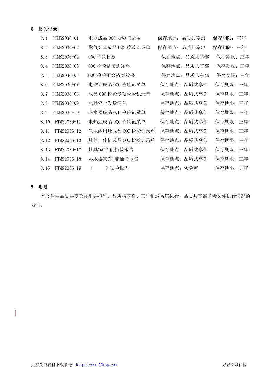 方太橱具成品出厂抽查检验控制程序_第4页