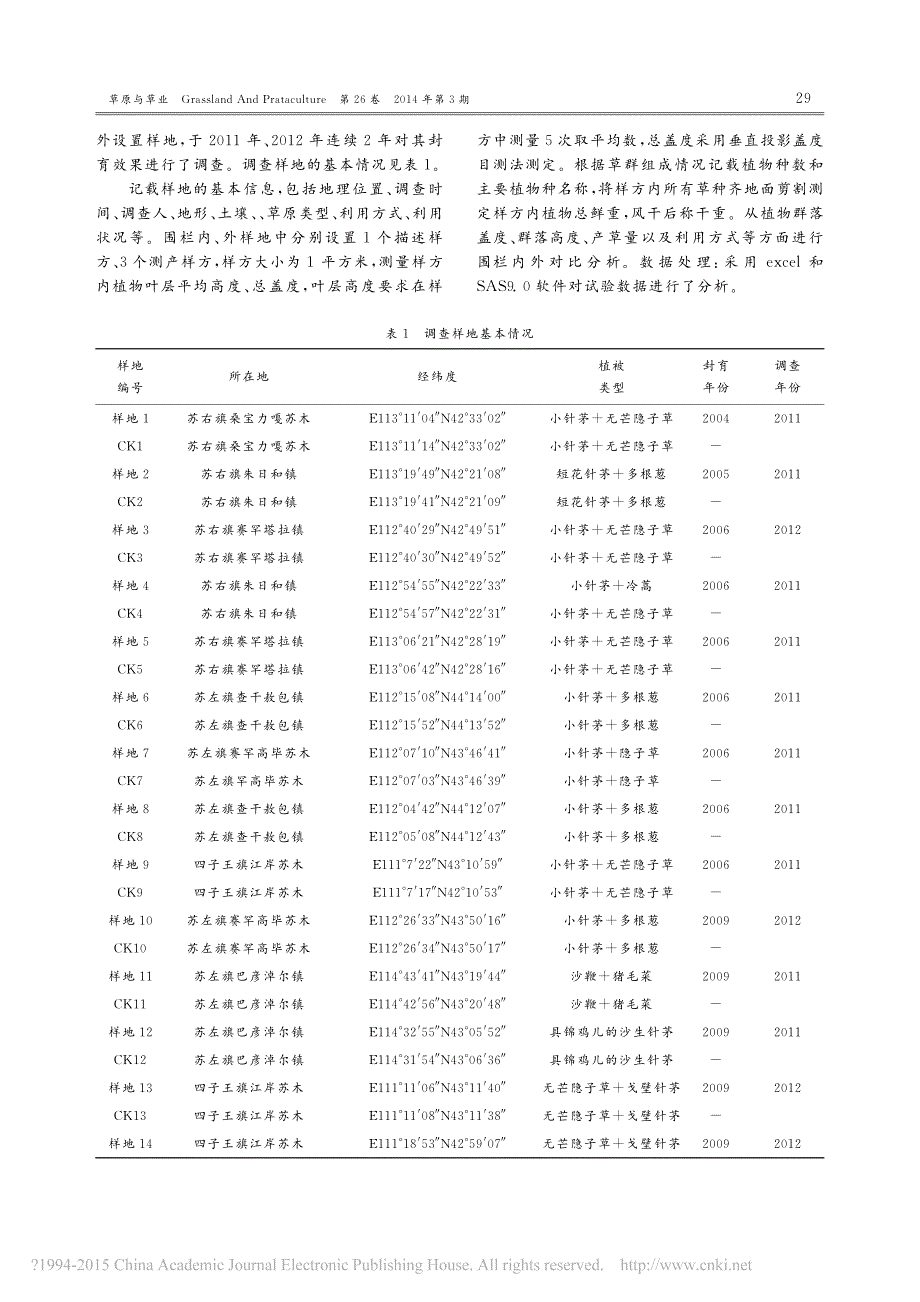 封育措施对荒漠草原退化植被恢复的影响_第2页