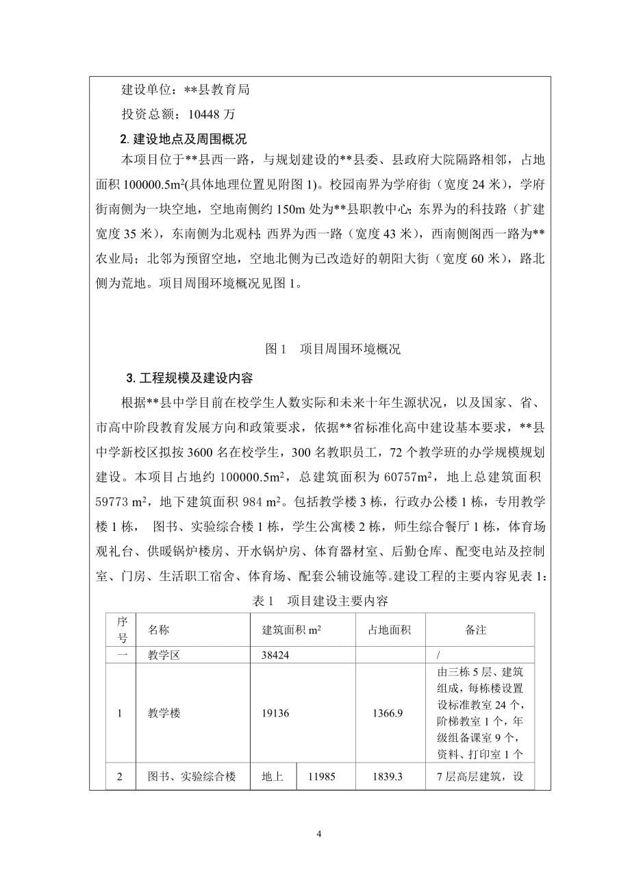 县高级中学新校区建设项目环境影响报告表_第5页