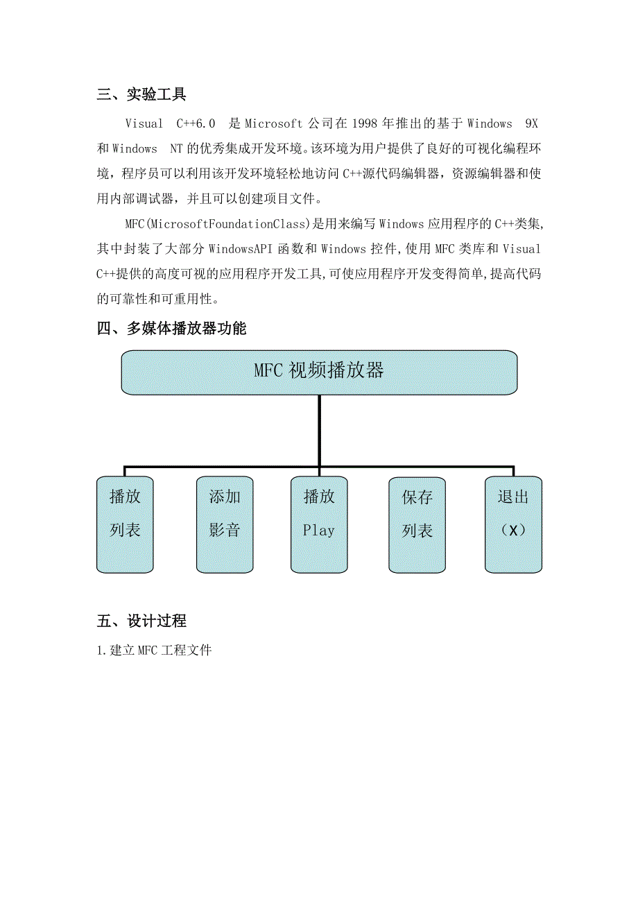 MFC视频播放器项目实训论文_第3页