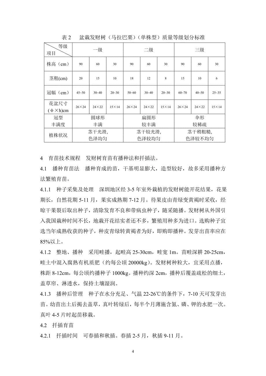 深圳市发财树技术生产规程_第5页
