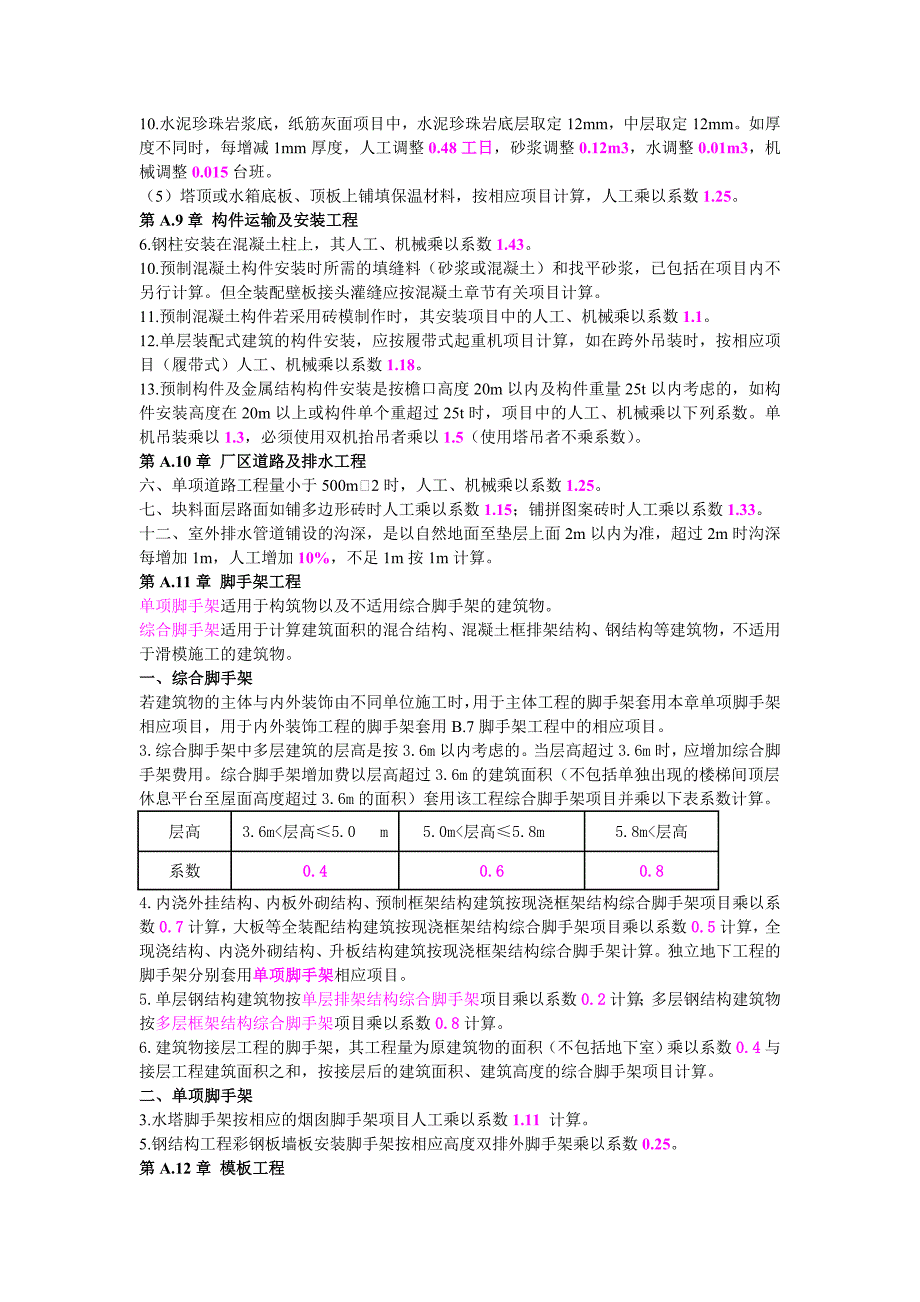 河北12定额计算规则注意事项_第4页