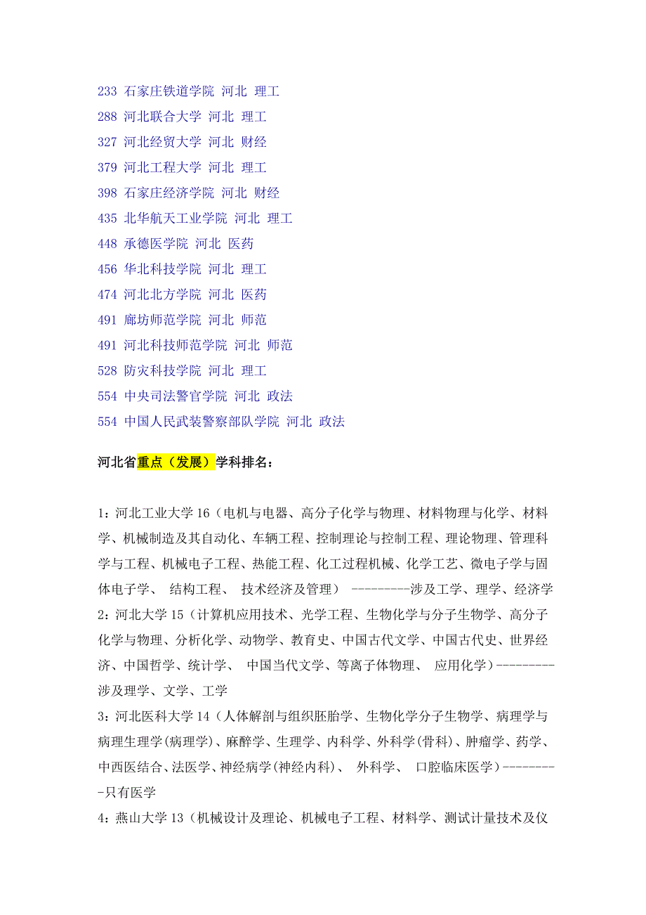 河北省内个大学情况个人整理_第3页