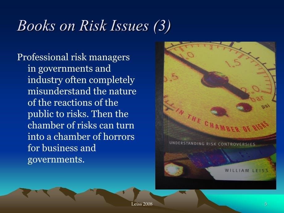 how we think about risks - william leiss_第5页