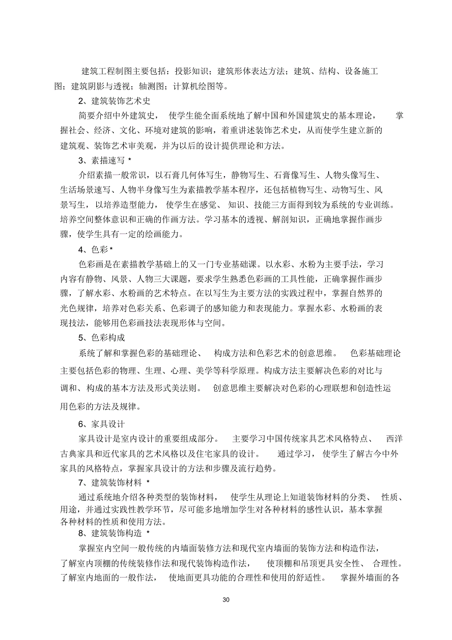 高职建筑装饰工程技术专业教学计划_第3页