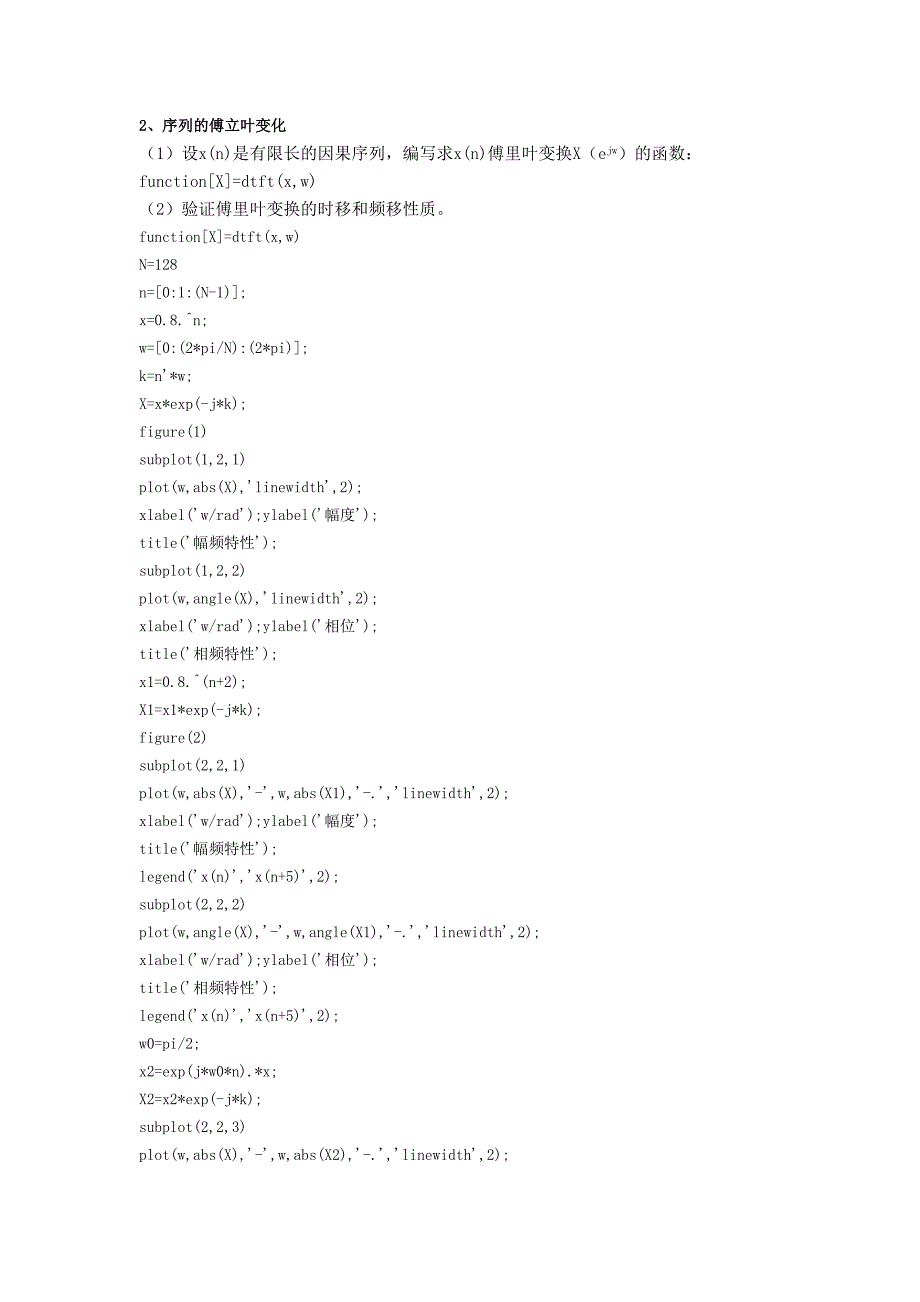 数字信号处理课程设计_第4页