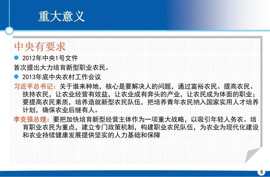 新型职业农民培育工程专题讲座PPT_第5页