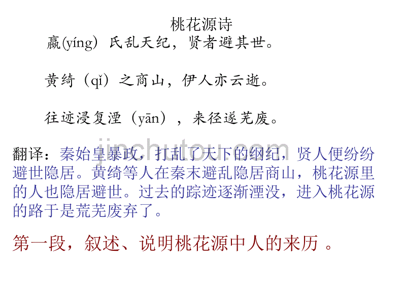 七年级语文《桃花源诗》【最新】_第1页