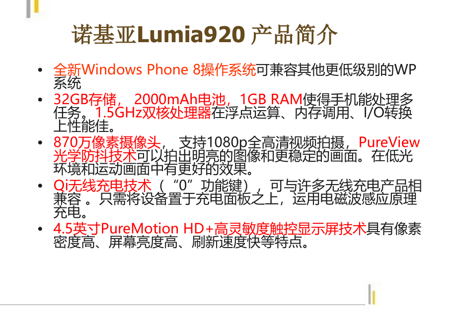 诺基亚Lumia920市场营销策划报告_第2页