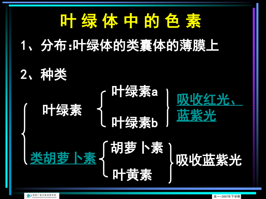 高一生物光合作用的原理和应用1_第1页