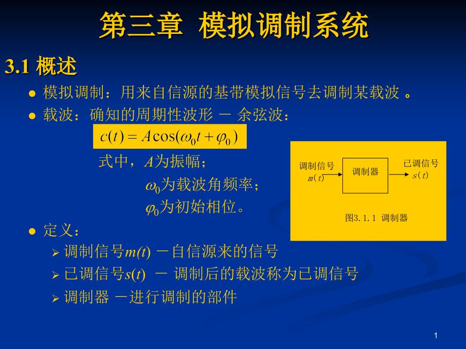 通信原理教程3-模拟调制系统_第1页