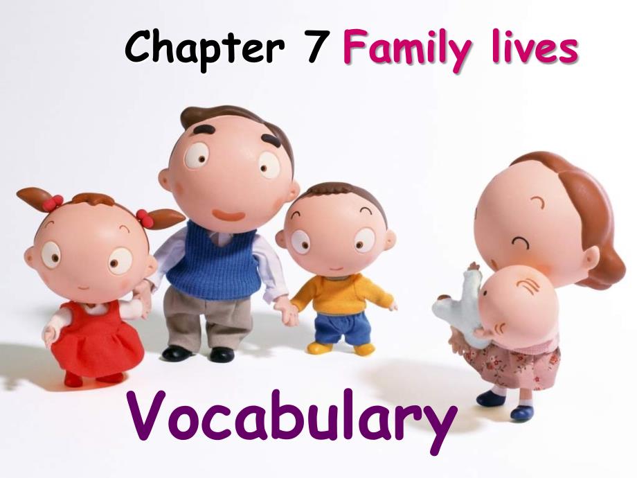 八年级英语Family lives Vocabulary课件_第1页
