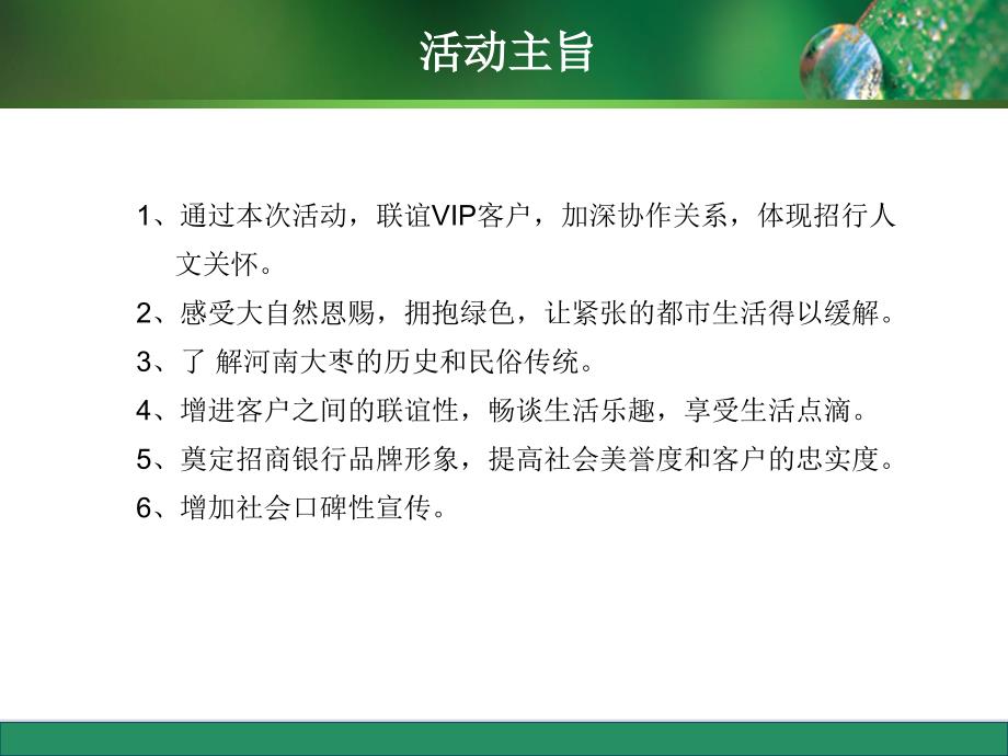 招商银行客户打枣活动策划案_第3页