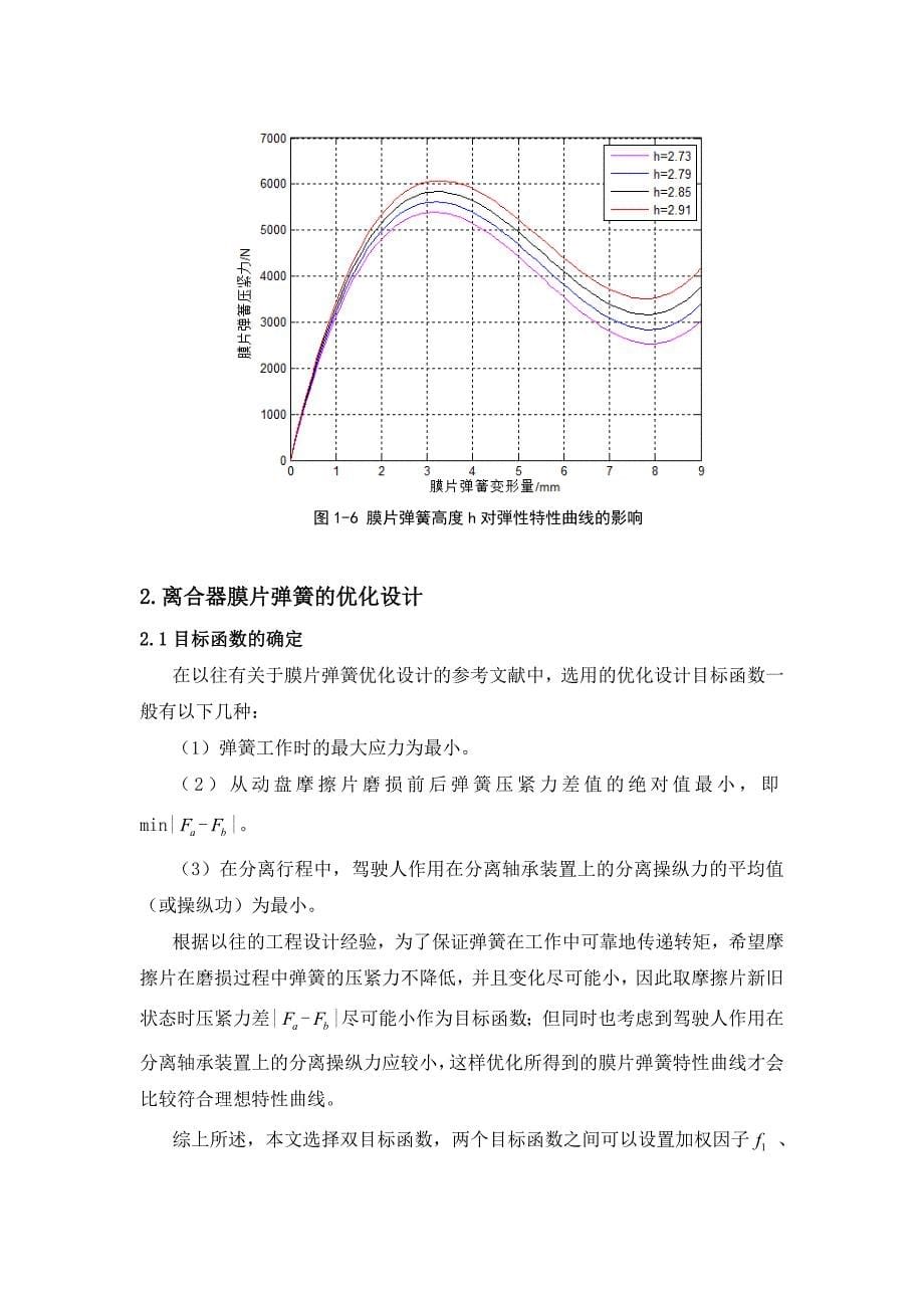 车辆离合器膜片弹簧的设计与优化_第5页