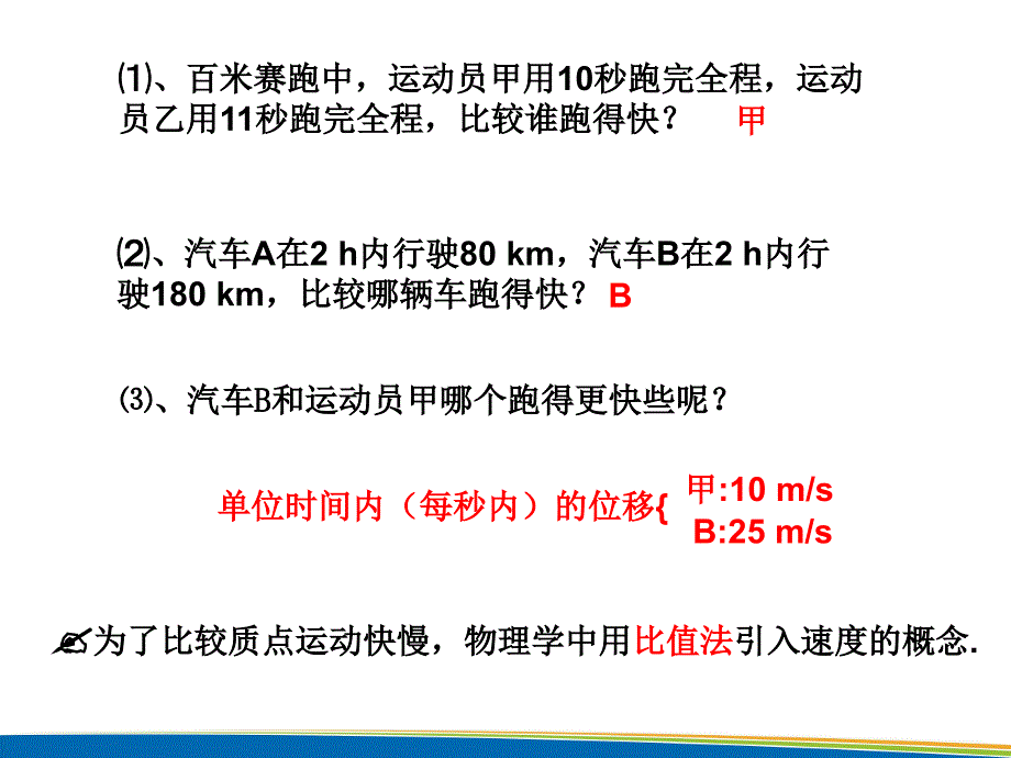 鲁科版高中物理必修一：第1章第3节《速度和加速度》课件(共45张PPT)_第3页