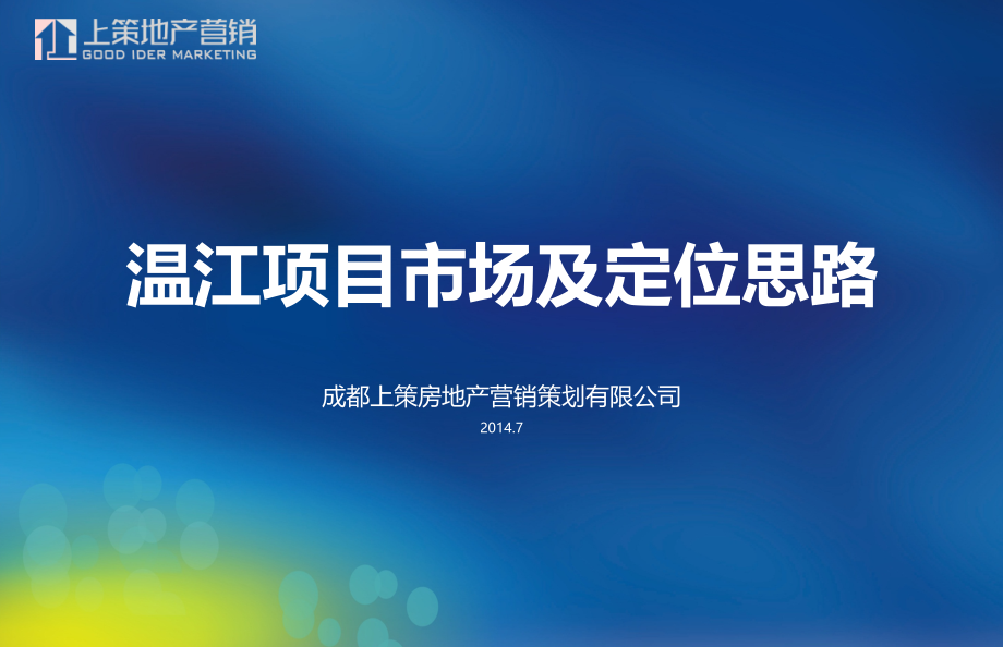 成都温江项目市场及定位思路报告_第1页