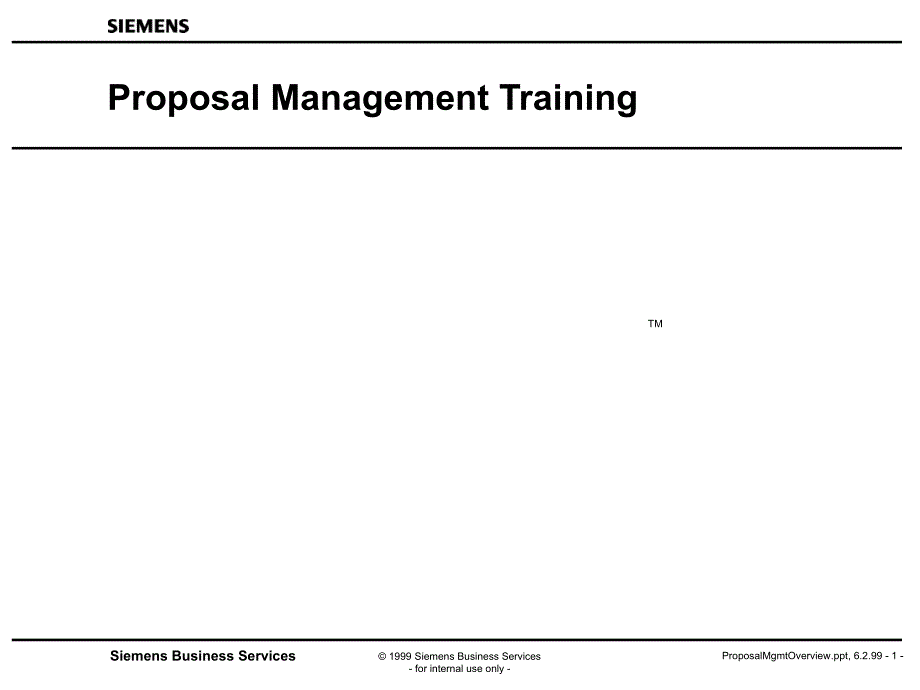 Proposal Management Training_第1页