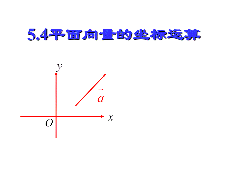 向量的坐标表示和计算_第1页
