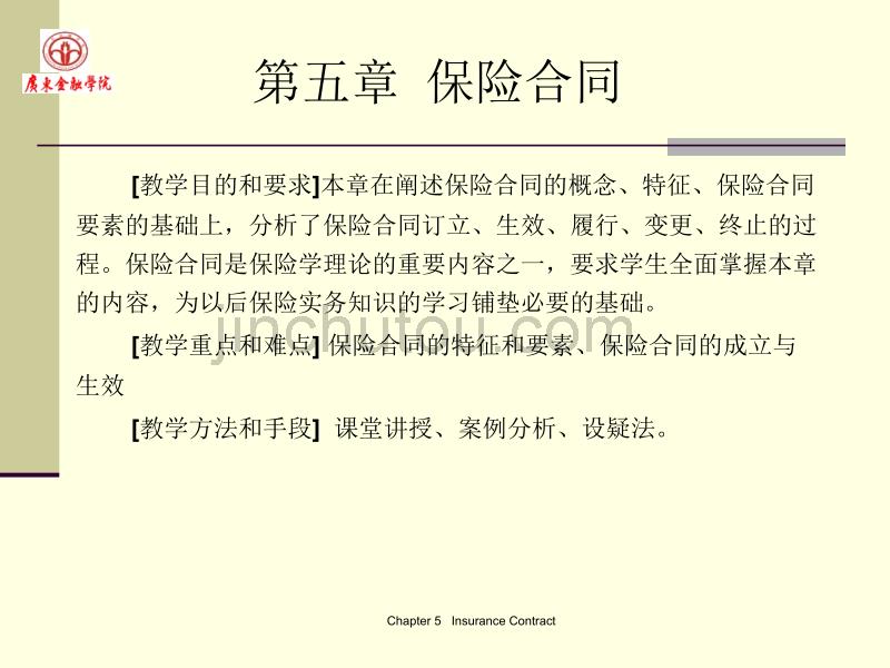 广东金融学院保险学原理5保险合同_第1页