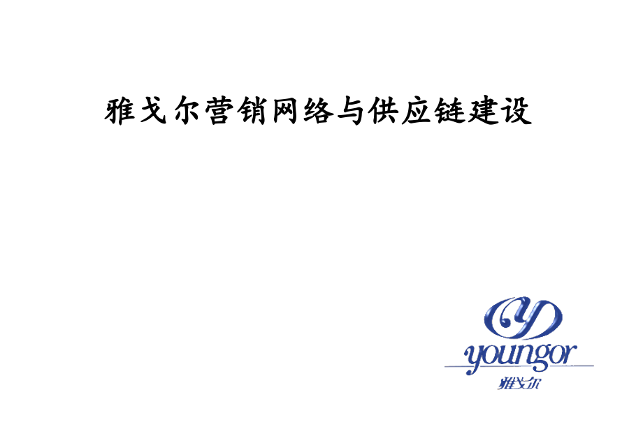 雅戈尔营销网络与供应链建设_第1页