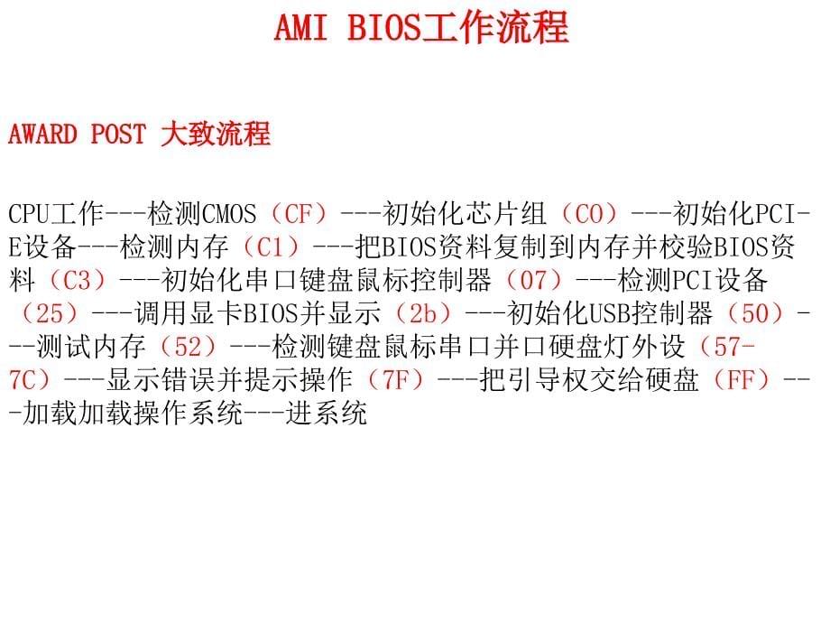 主板诊断卡常见跑码及维修故障说明：_第5页