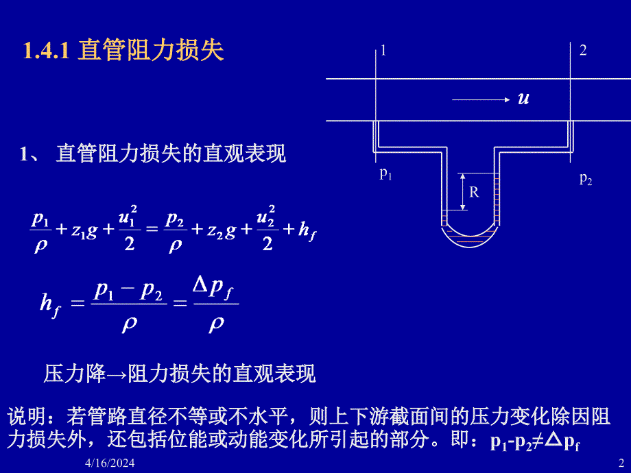 合工大化工原理1.4管内流动阻力计算_第2页