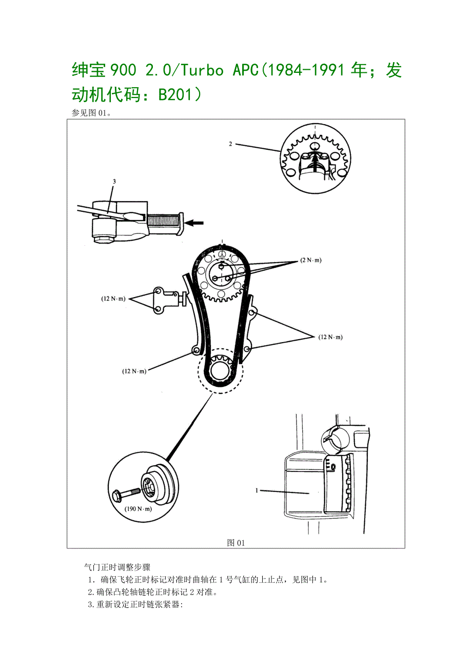 02-绅宝900 2.0，Turbo APC(1984-1991年；发动机代码：B201）_第1页
