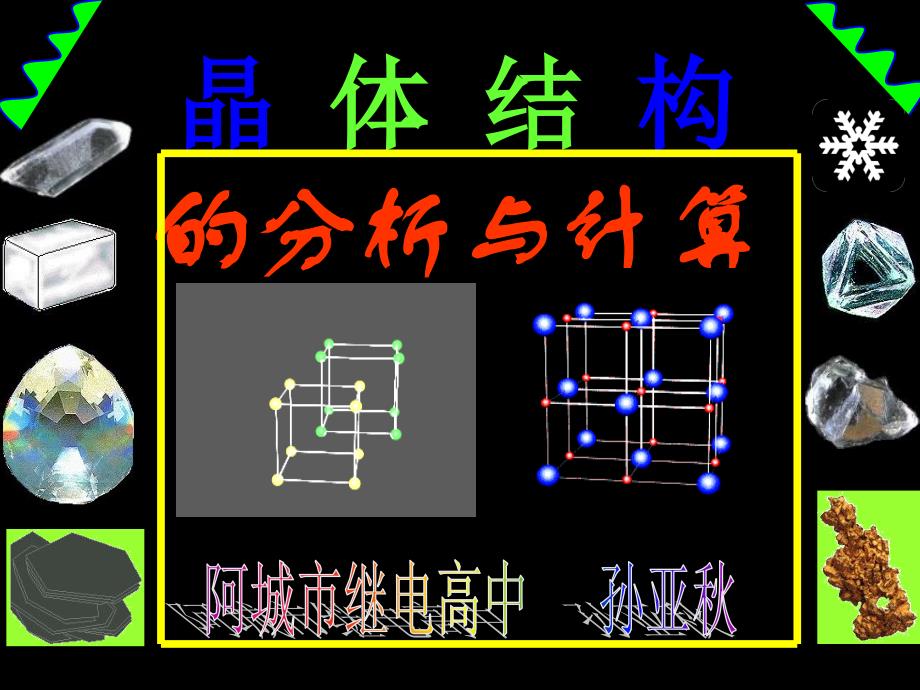 晶体结构的分析与计算_第1页