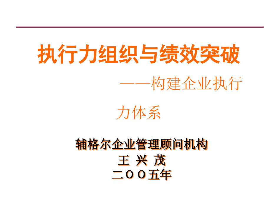 执行力组织与绩效突破-构建企业执行力体系_第3页