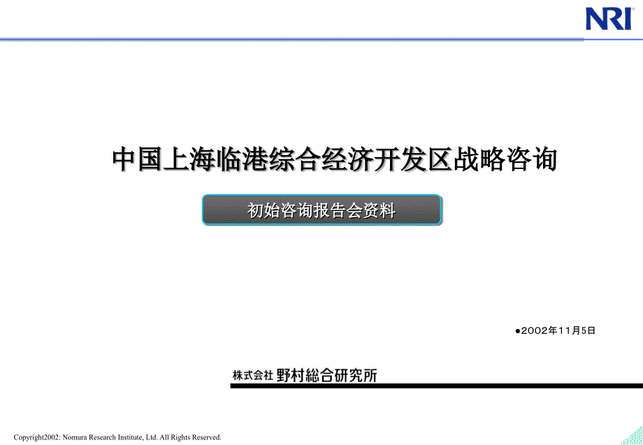 XX临港综合经济开发区战略咨询_第1页