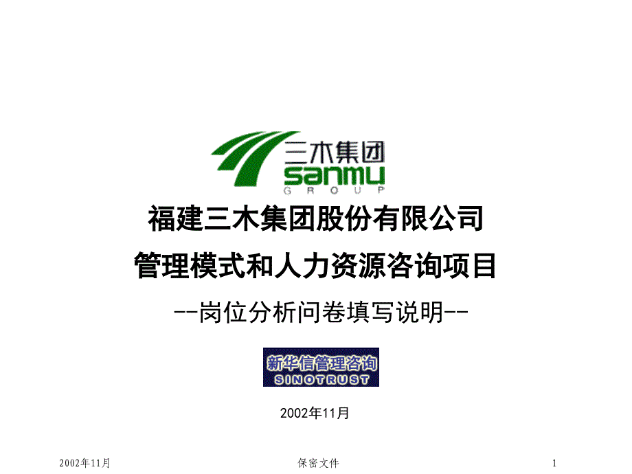 集团公司管理模式和人力资源咨询项目_第1页