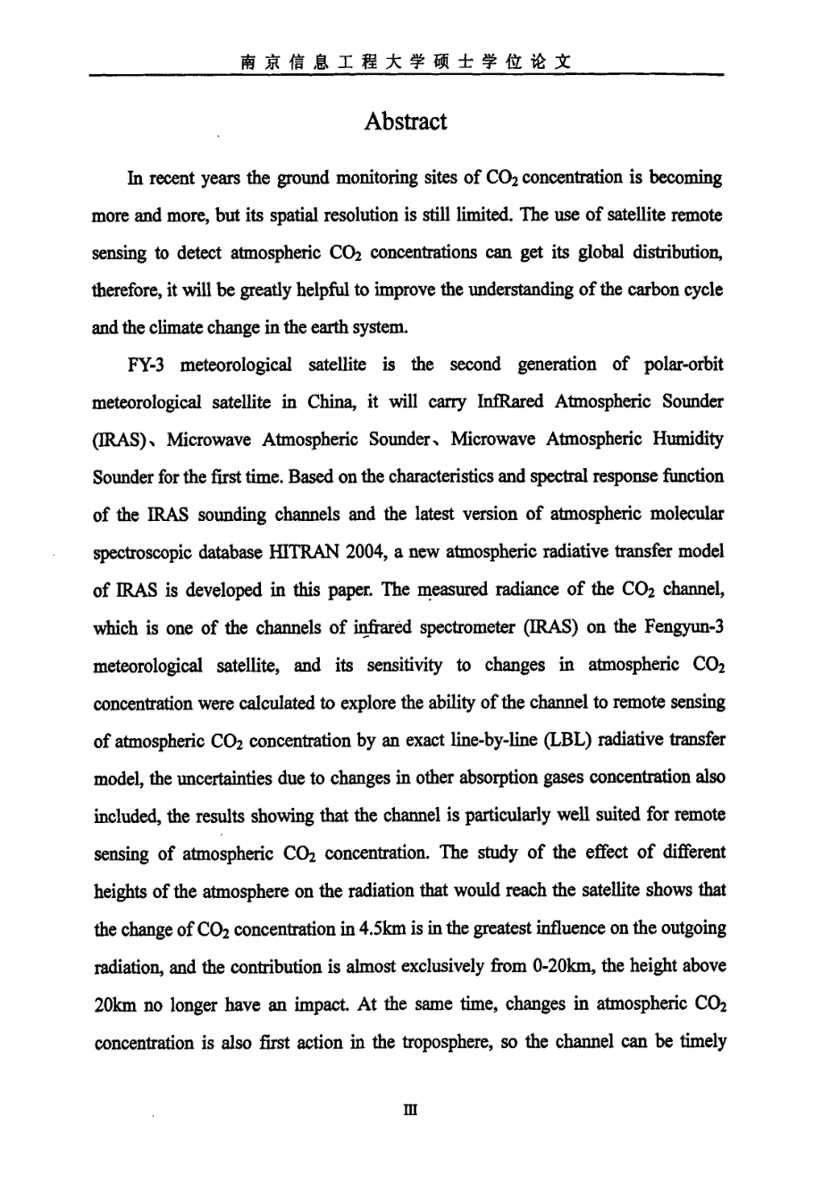红外分光计反演大气CO2浓度的理论研究_第4页