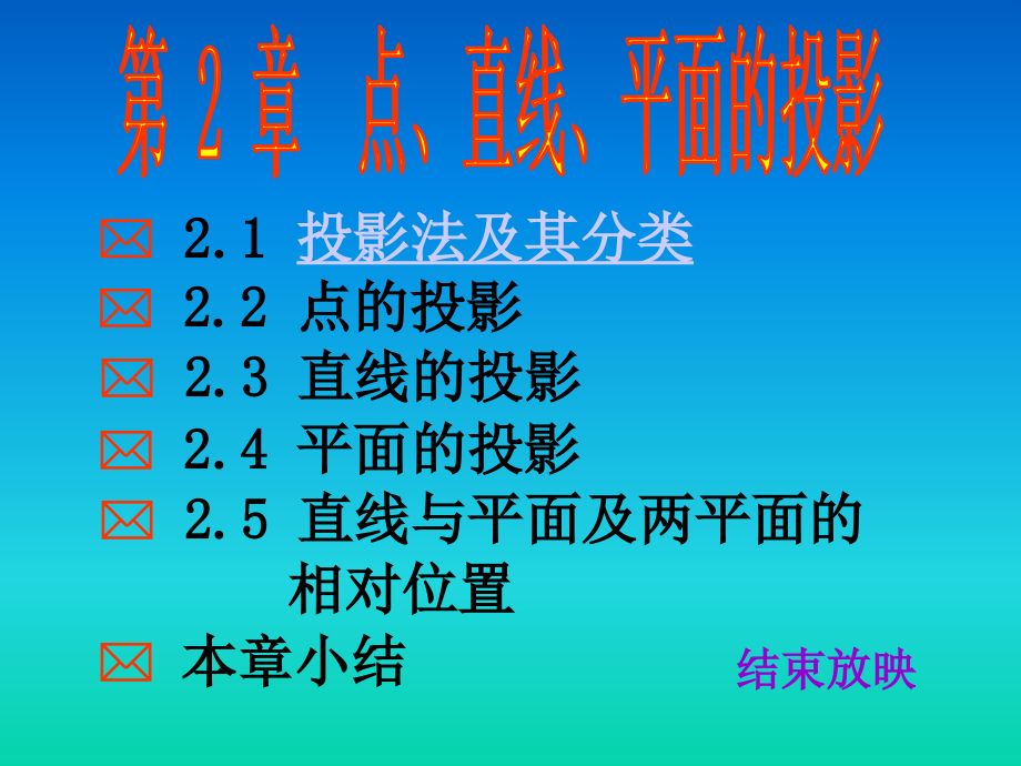 工程制图 第2章.点、直线、平面的投影_第1页