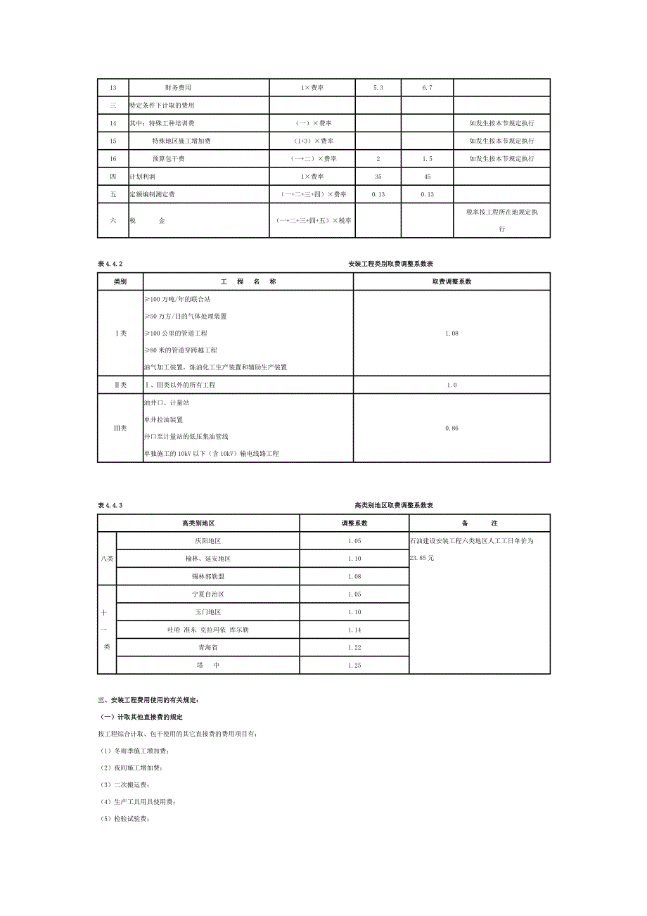 石油建设安装工程及长距离输送管道土石方工程费用定额的组成与计算_第4页