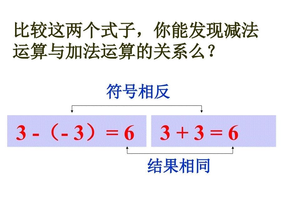 北师版初一数学有理数的减法2_第5页