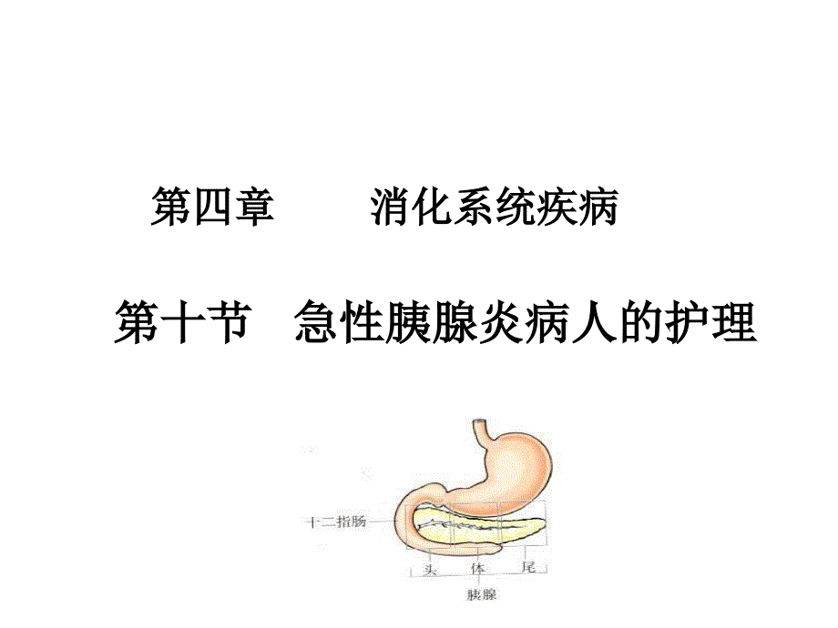 内科护理学课件-急性胰腺炎_第1页