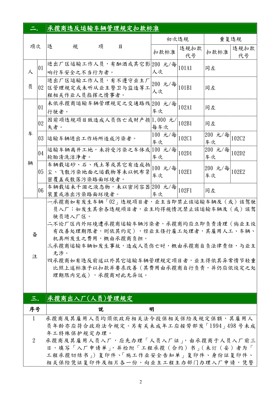 一.承揽商运输车辆管理规定_第2页