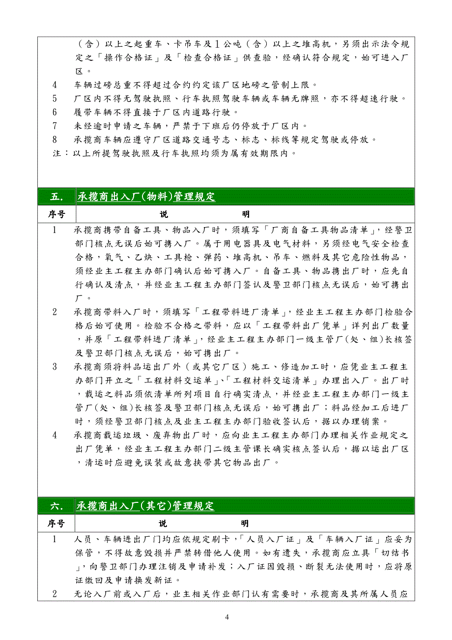 一.承揽商运输车辆管理规定_第4页